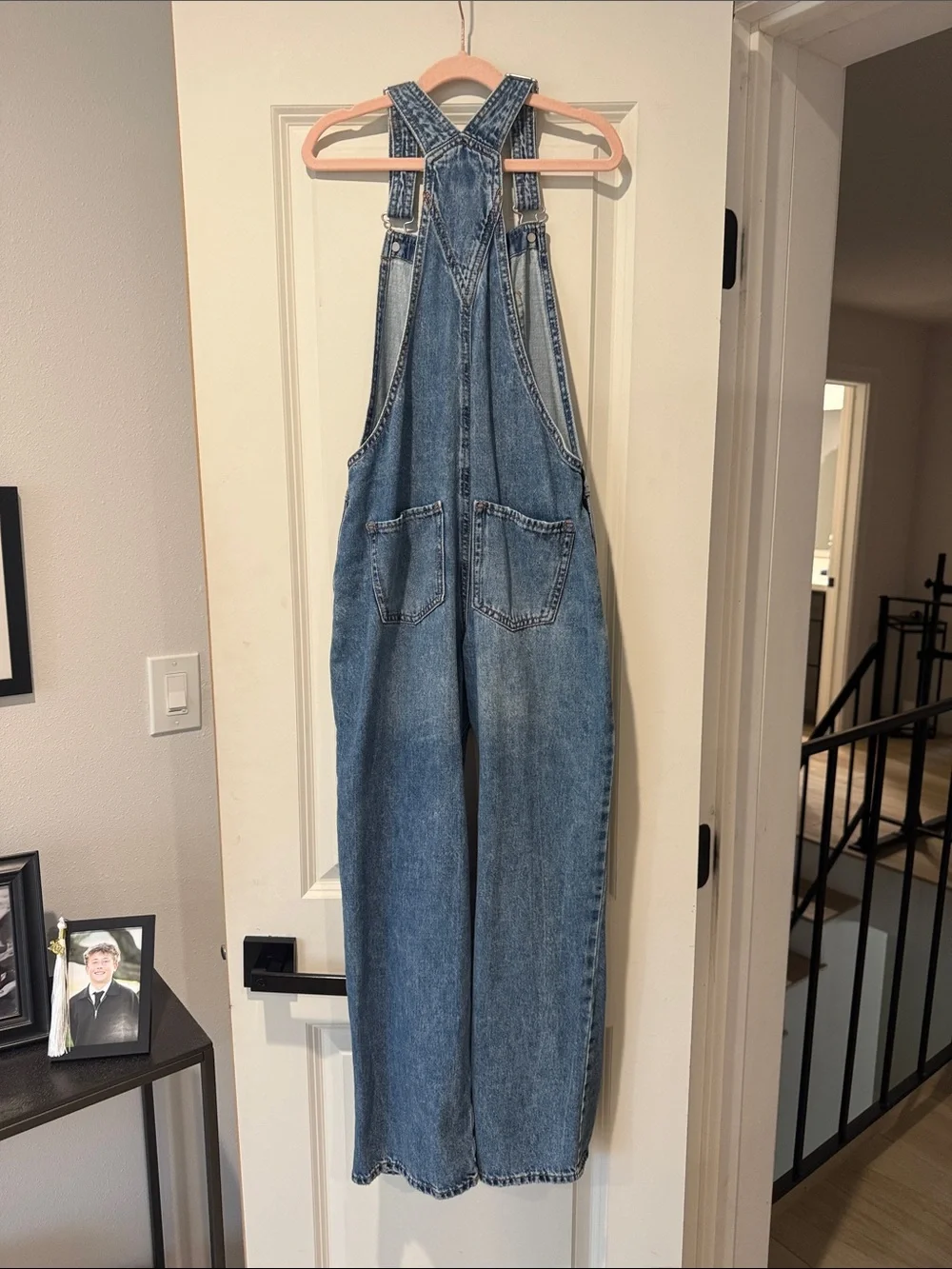 GAP Distressed Blue Denim Kids Overalls